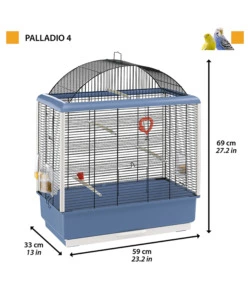 GABBIA PER UCCELLI "PALLADIO 4", 59X33X69 CM - FERPLAST